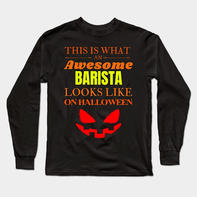 barista Long Sleeve T-Shirt by Mdath